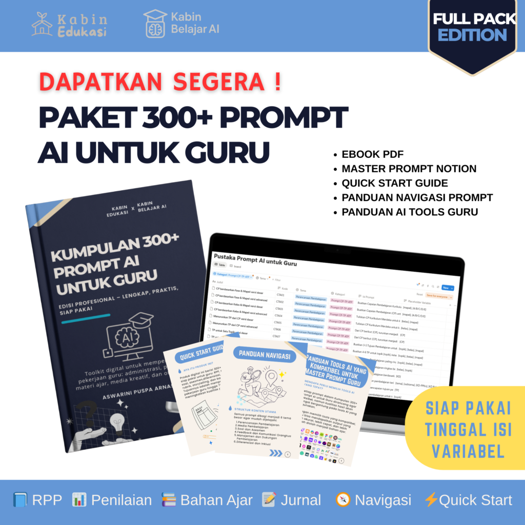 Paket 300 prompt AI untuk guru